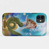Zeemeermin in het Zee Case-Mate iPhone Case (Achterkant (horizontaal))