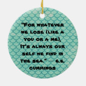 Zeemeermin in het Zee Ornament (Achterkant)