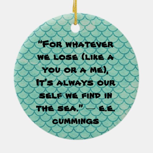 Zeemeermin in het Zee Ornament (Achterkant)