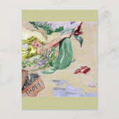 zeemeermin in kleur briefkaart (Voorkant)