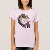 Zeemeermin in opleiding (brunette) t-shirt (Voorkant)