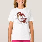 Zeemeermin in opleiding, kinderen (roodbaars) t-shirt (Voorkant)