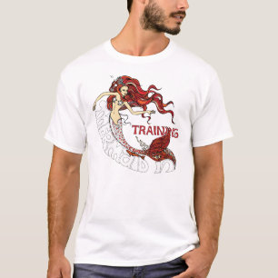 Zeemeermin in opleiding (redhead) t-shirt