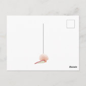 Zeemeermin in Roos Goud met Zeeschelpen Dank u Briefkaart (Achterkant)