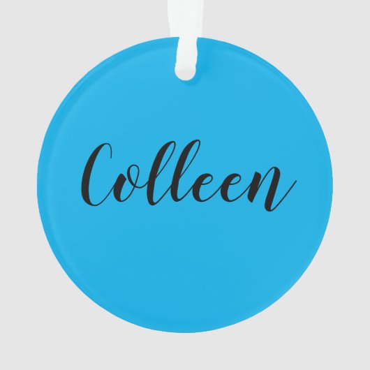 Zeemeermin in training Aanpassen met uw eigen naam Ornament (achterkant)