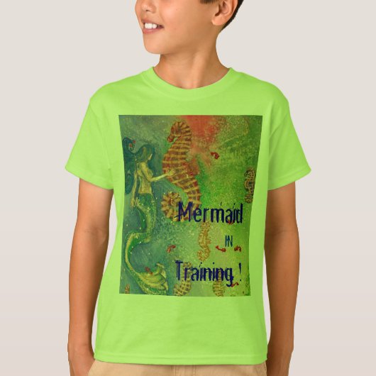 Zeemeermin in training! T-shirt (Voorkant)