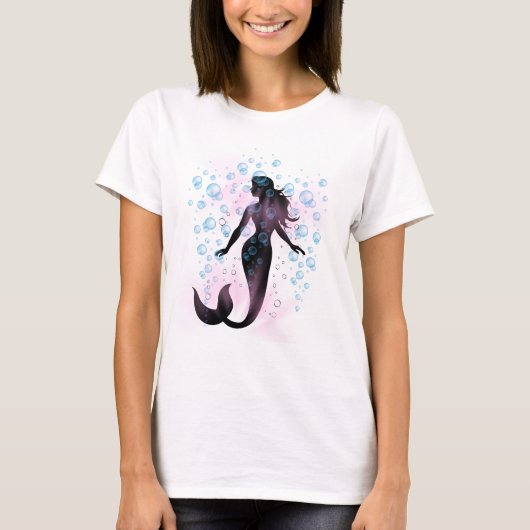 Zeemeermin in zachte getijden t-shirt (Voorkant)
