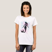 Zeemeermin in zachte getijden t-shirt (Voorkant volledig)