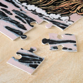 zeemeermin in Zee die het zeilschip bekijkt Legpuzzel (Zijkant)