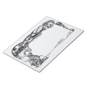 Zeemeermin ingelijst notitieblok (Schuin)