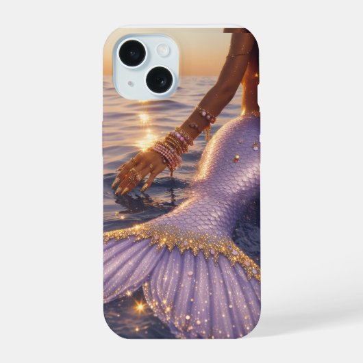 zeemeermin iphone 15 telefoonhoesje case (Achterkant)