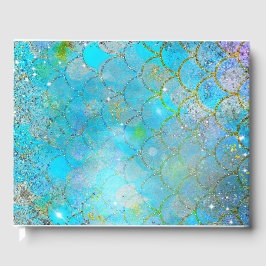 Zeemeermin Iridescente Parel Glitter Schittering G Gastenboek