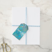 Zeemeermin Iriserende Parel Glans Verjaardagsfeest Cadeaulabel (Met Touw)