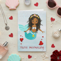 Zeemeermin  Je bent Mermazing Afro-Amerikaans