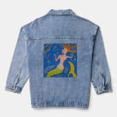 Zeemeermin jeansjas denim jacket (Achterkant)