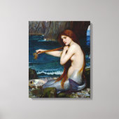 Zeemeermin John William Waterhouse Schilderij Canvas Afdruk (Voorkant)