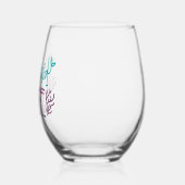 Zeemeermin Juice Sparkly Fun Gezegde Wijnglas Zonder Voet (Links)