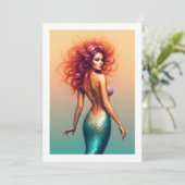 zeemeermin kaart (Staand voorkant)