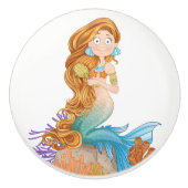 Zeemeermin kast / Ladeknoppen - SRF Keramische Knop (Voorkant)