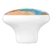 Zeemeermin kast / Ladeknoppen - SRF Keramische Knop (Zijkant)