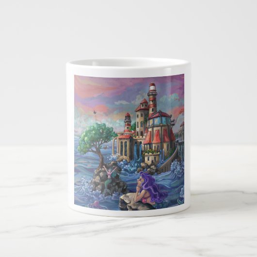 Zeemeermin Kasteel Grote Koffiekop (Voorkant)