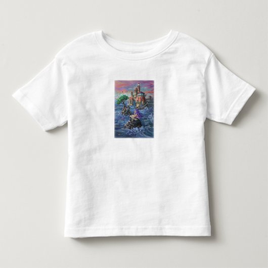 Zeemeermin Kasteel Kinder Shirts (Voorkant)