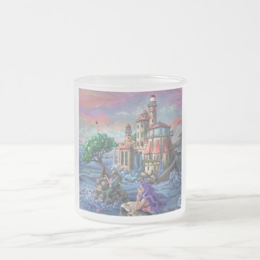 Zeemeermin Kasteel Matglas Koffiemok (Center)