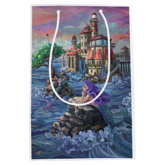 Zeemeermin Kasteel Medium Cadeauzakje (Voorkant)