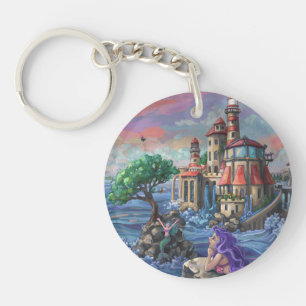 Zeemeermin Kasteel Sleutelhanger