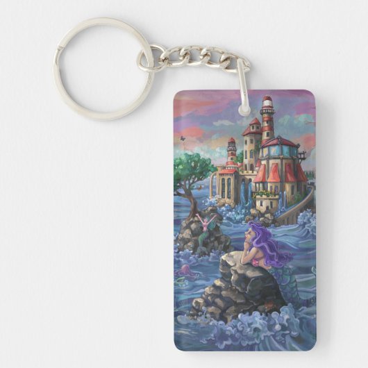 Zeemeermin Kasteel Sleutelhanger (Voorkant)