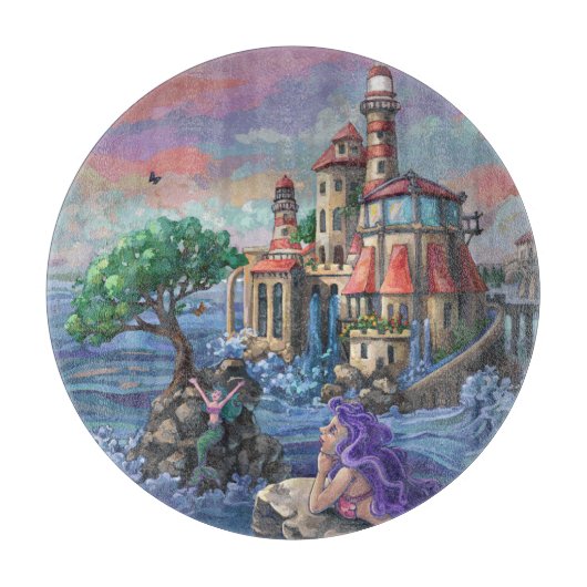 Zeemeermin Kasteel Snijplank (Voorkant)