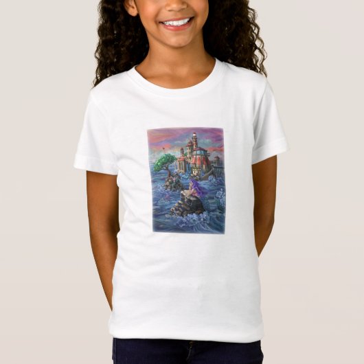 Zeemeermin Kasteel T-shirt (Voorkant)