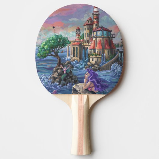Zeemeermin Kasteel Tafeltennisbatje (Voorkant)