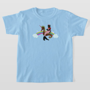 Zeemeermin kat Regenboog en Eenhoorn T-shirt