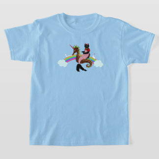 Zeemeermin kat Regenboog en Eenhoorn T-shirt