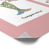 Zeemeermin kat Tarot Grote Arcana Poster (Hoek)