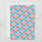 Zeemeermin kattenuitnodiging kaart (Achterkant)