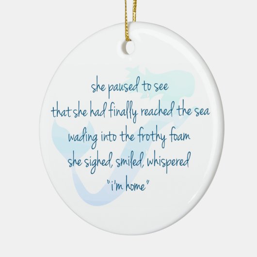 Zeemeermin Keramisch Ornament (Links)