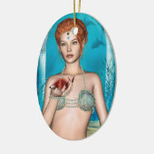 Zeemeermin Keramisch Ornament (Links)