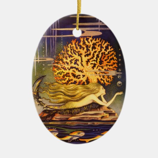  zeemeermin keramisch ornament (Voorkant)