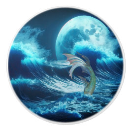 Zeemeermin Keramische Deurtrek Knop