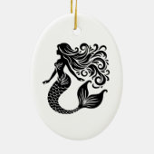 Zeemeermin Kerst Ornament (Achterkant)