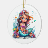 Zeemeermin Kerst Ornament (Links)