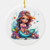 Zeemeermin Kerst Ornament (Achterkant)