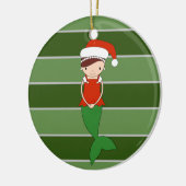 Zeemeermin Kerst Special Keramisch Ornament (Links)