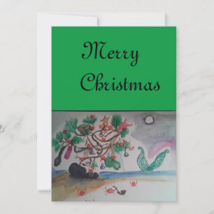 Zeemeermin Kerstkaart Kaart