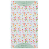 Zeemeermin Kerstman Tafelkleed (Voorkant)