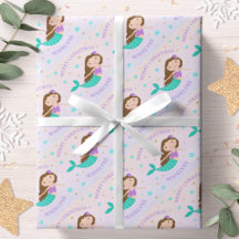 Zeemeermin Kerstmis Paars Goud Glitters Gepersonal