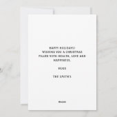 Zeemeermin Kerstmis Zomerstrand Kerstmis Feestdagenkaart (Achterkant)