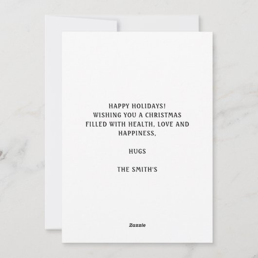 Zeemeermin Kerstmis Zomerstrand Kerstmis Feestdagenkaart (Achterkant)